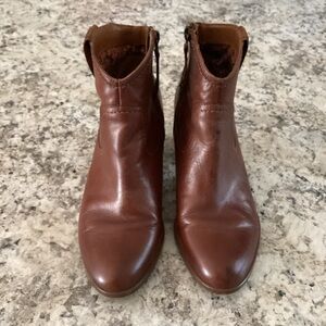 Zodiac Chestnut Leather Ankle Boots